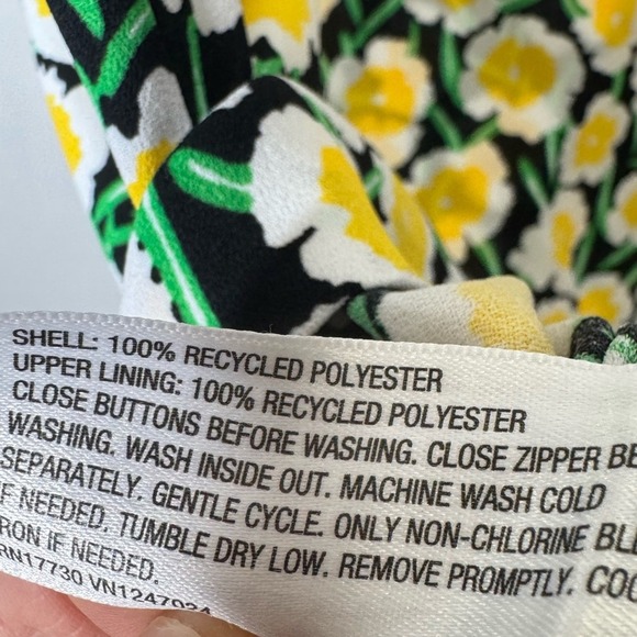 Diane Von Furstenberg x Target 90s Babydoll Mini Dress Sz 0 Daisy Sleeveless - Picture 7 of 8